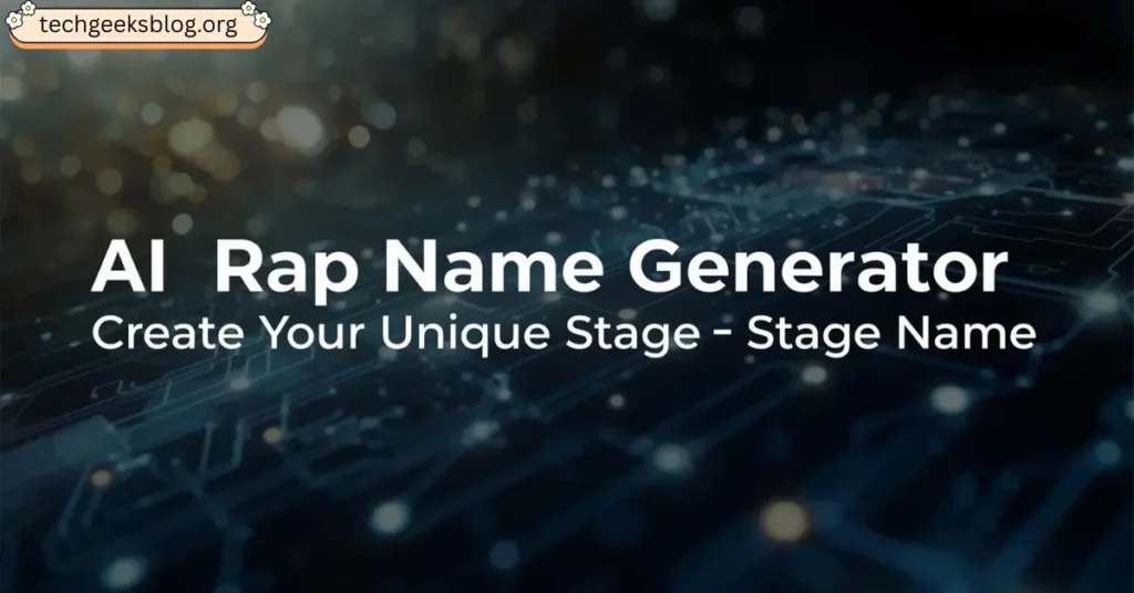 ai rap name generator - create your unique stage name