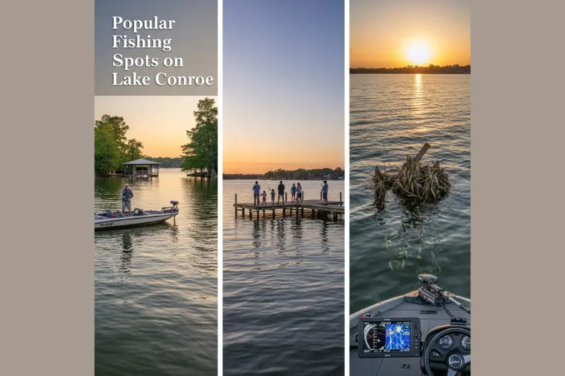 popular fishing spots on lake conroe