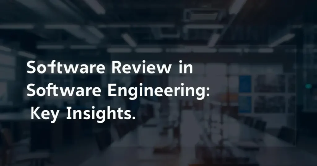 software review in software engineering key insights