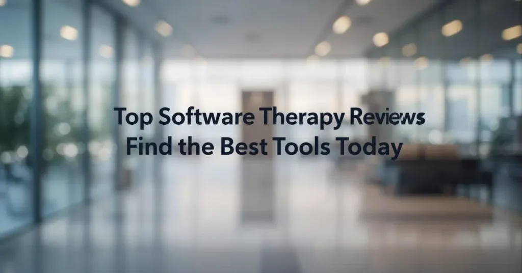 top software therapy reviews - find the best tools today