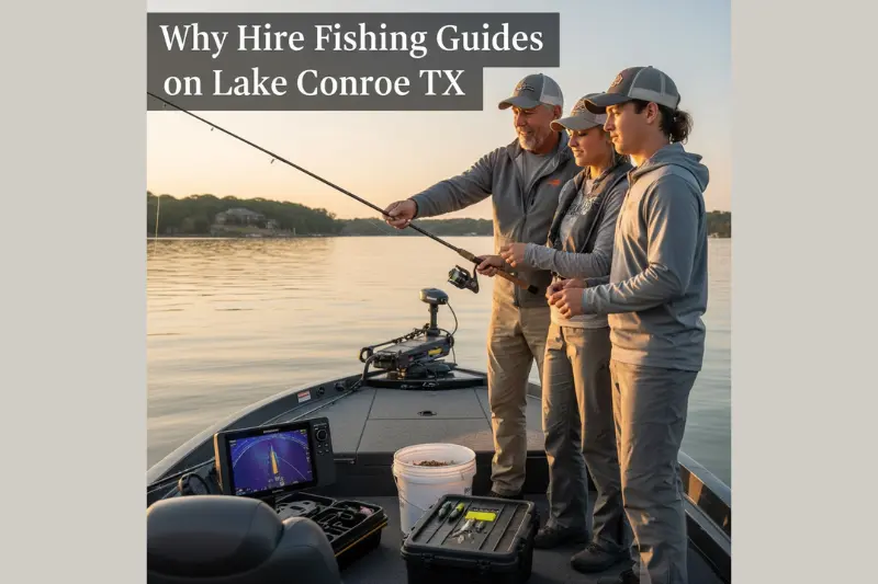 why hire fishing guides on lake conroe tx