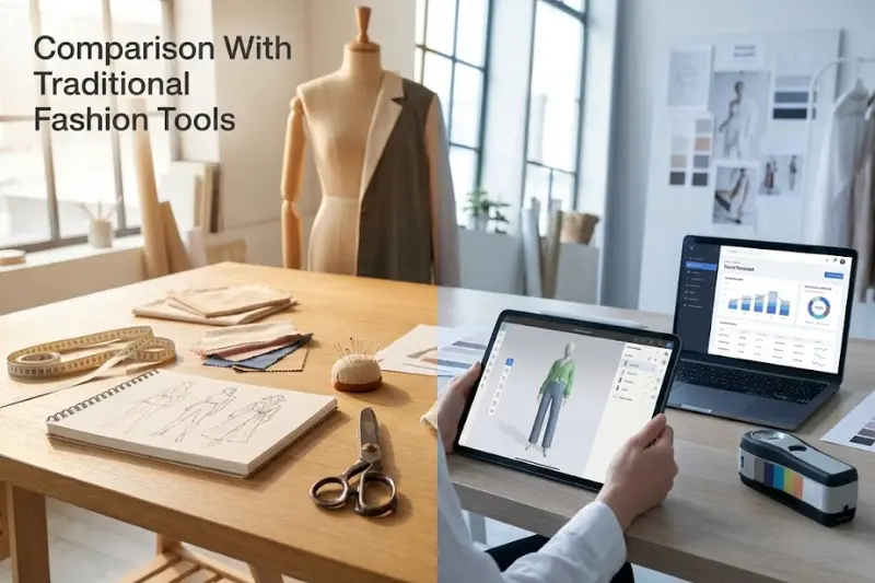 comparison with traditional fashion tools