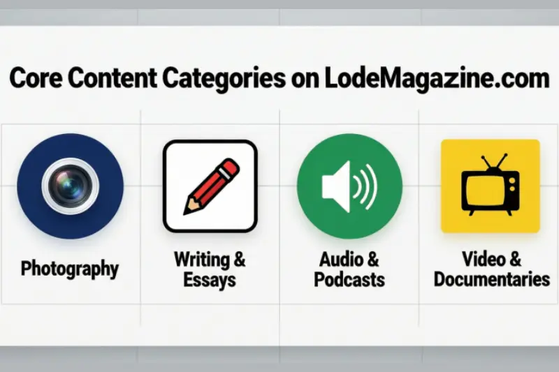 core content categories on lodemagazine com