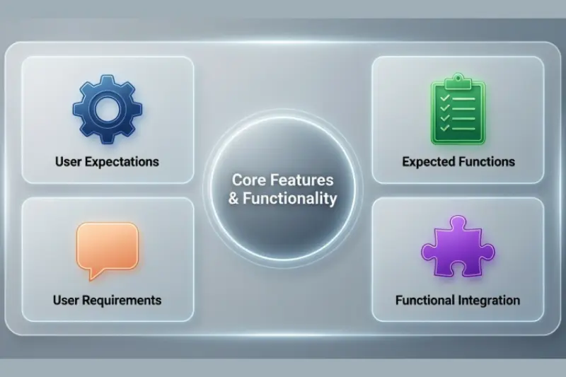 core features and functionality (what users expect)