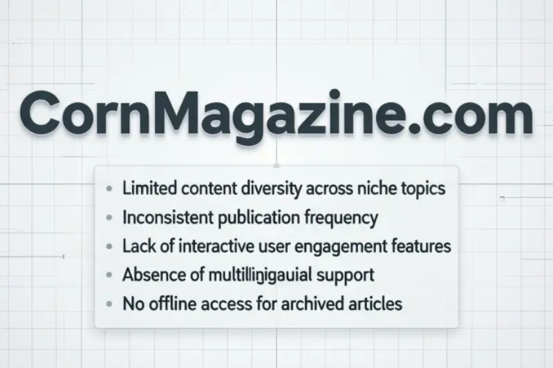 potential limitations of cornmagazine com