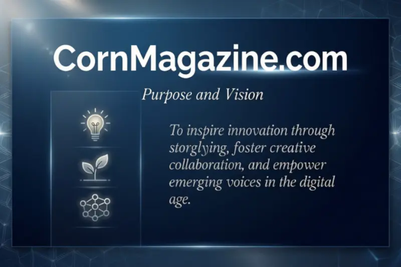 purpose and vision of cornmagazine com