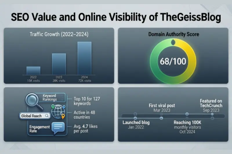 seo value and online visibility of thegeissblog