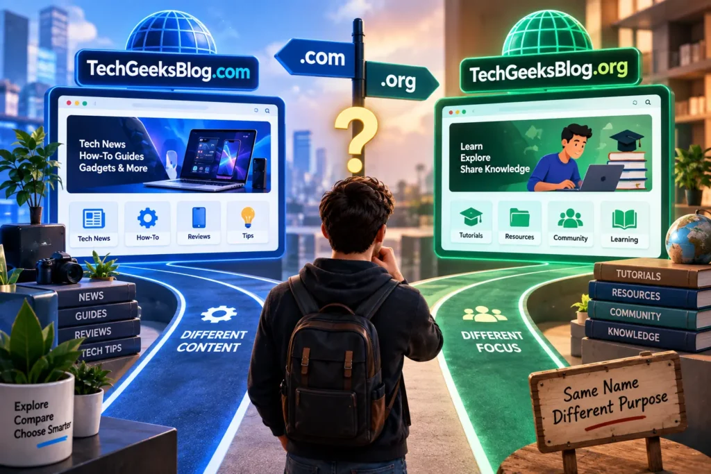 techgeeksblog.com and techgeeksblog.org are different